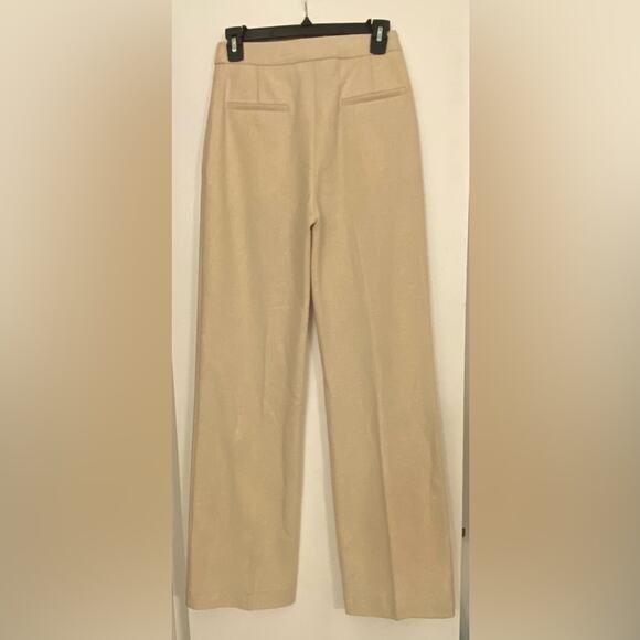 Sezane Martin Wool Trousers Ecru Size 2 - Picture 5 of 9